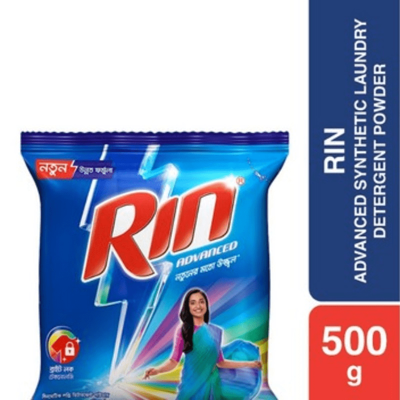 Rin Advanced Synthetic Laundry Detergent Powder 500gm